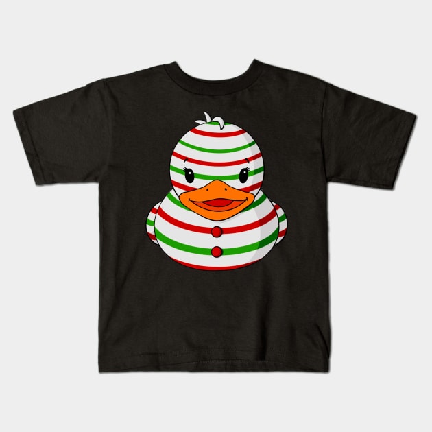 Peppermint Rubber Duck Kids T-Shirt by Alisha Ober Designs